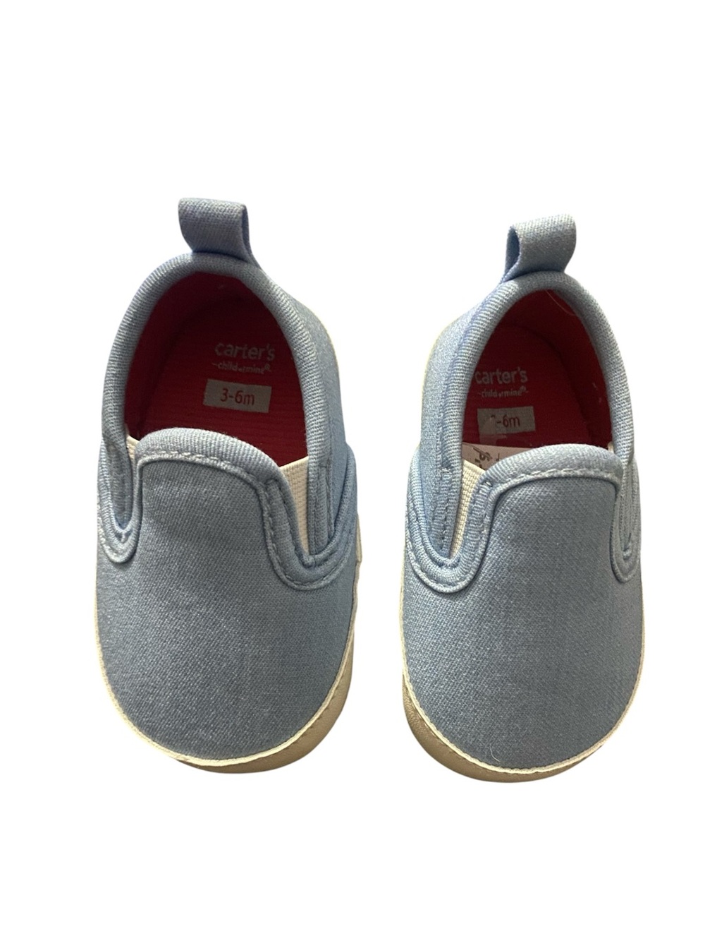 Carter's Light Blue Slip-On Canvas Baby Walker Shoes